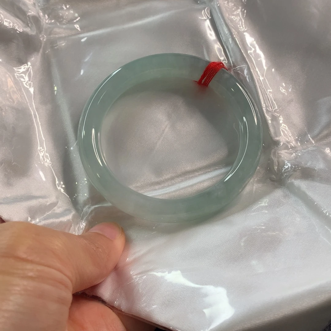 翡翠未镶嵌手镯翡翠手镯54.5
