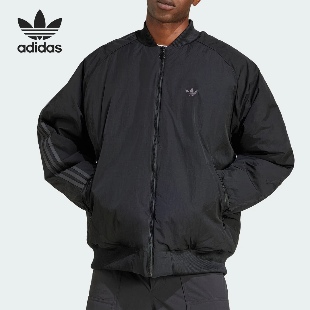 Adidas/阿迪达斯正品三叶草男士飞行员运动宽松冬季棉服JC7546