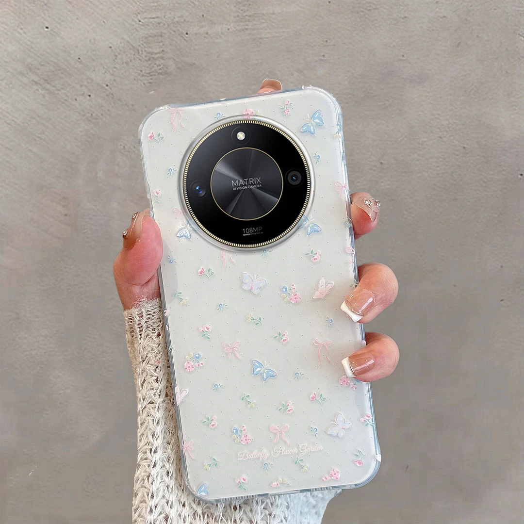 适用于华为荣耀x50手机壳x50gt新款女x50pro小清新ali-an00蝴蝶