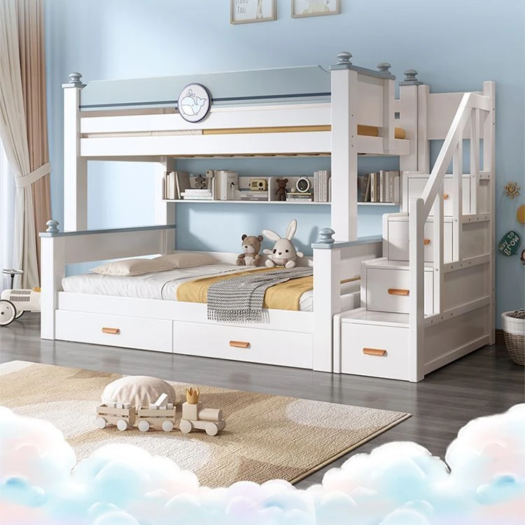 2025新款实木子母铺床双层床两层儿童床上木床上下床小户型儿童床