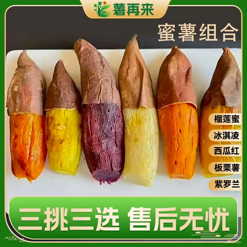 【红薯家族组合】榴莲蜜薯哈密薯红薯紫薯西瓜红蜜薯烟薯25板栗薯