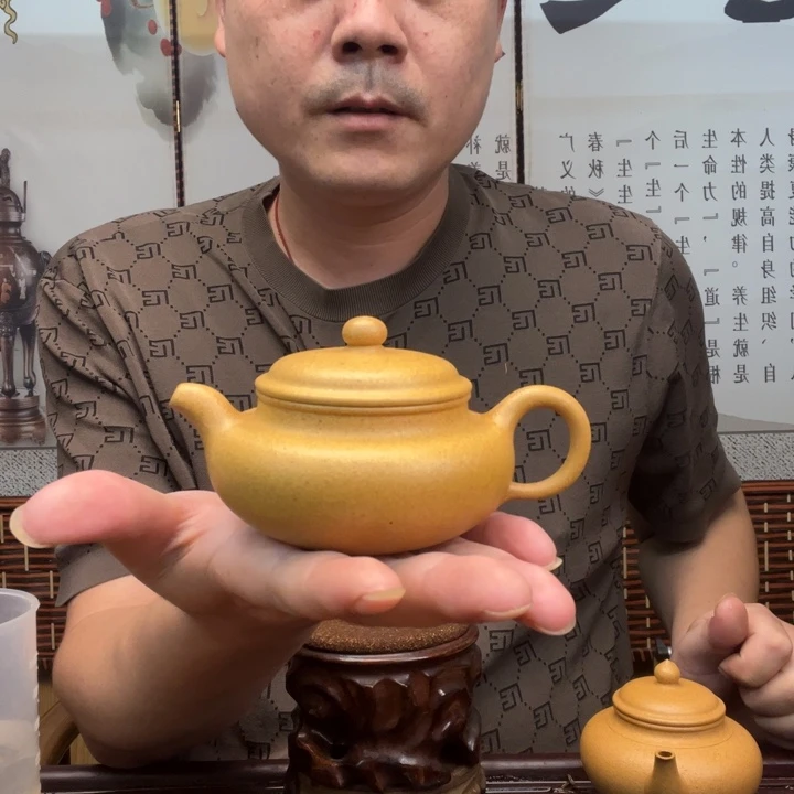 紫砂原矿紫砂壶原矿黄金段全手工仿古180毫升毫升