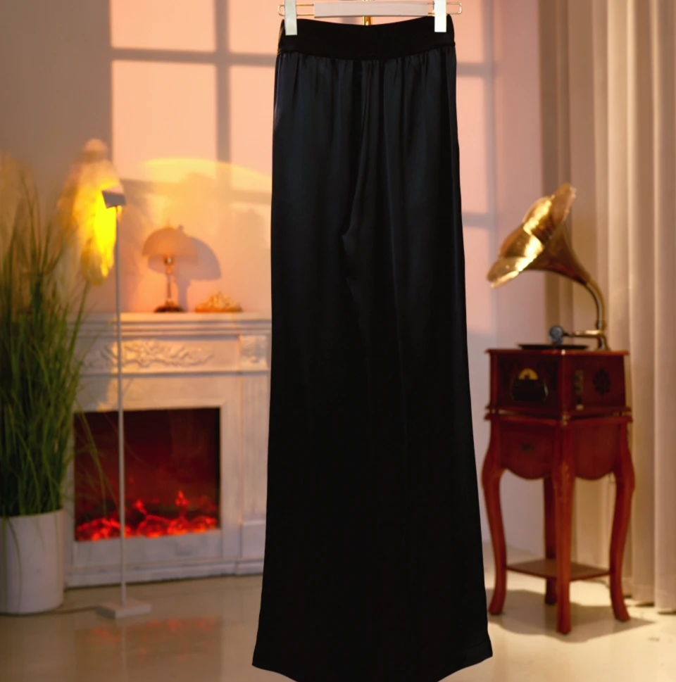 醋酸高端定制时尚气质减龄女裤  250145