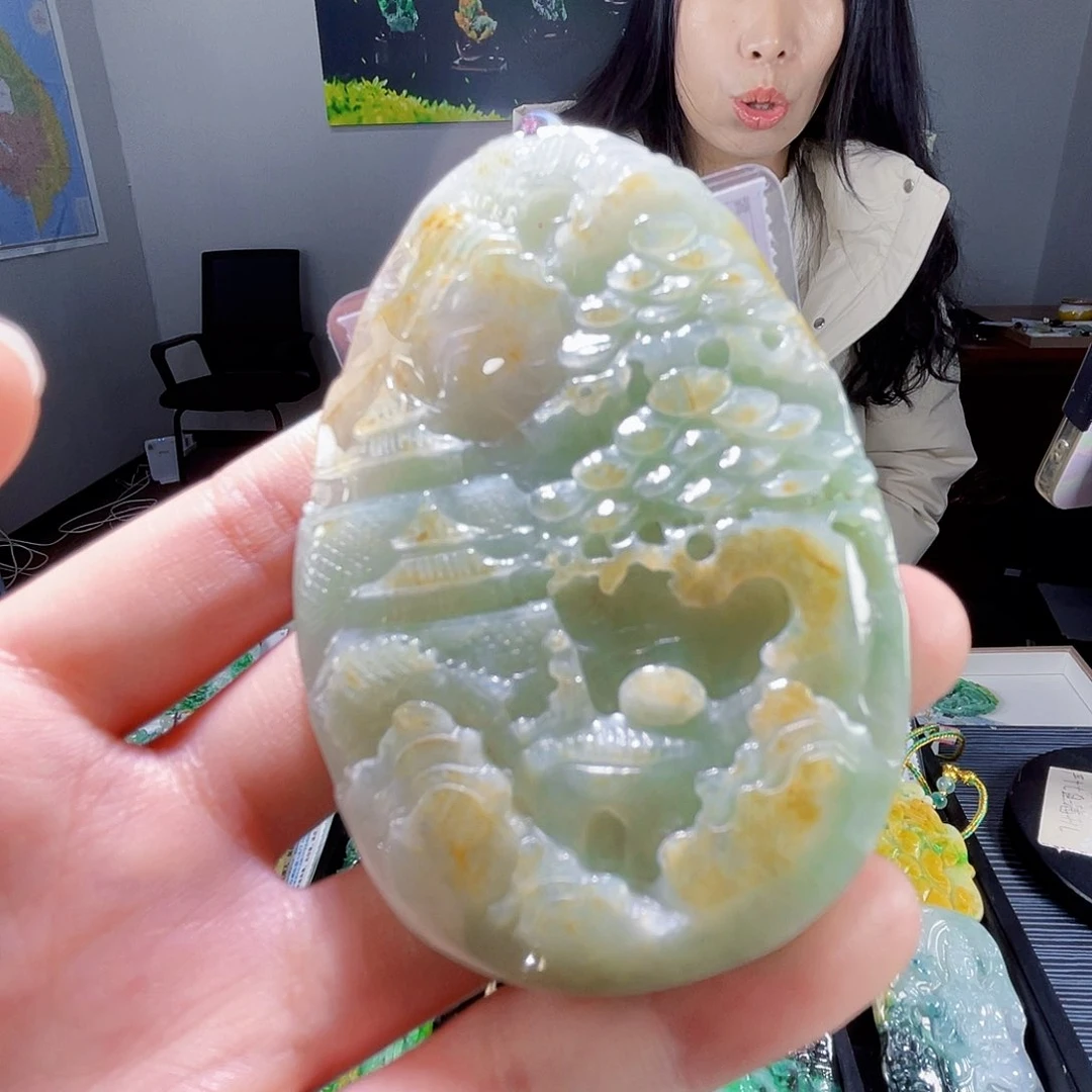 颈饰未镶嵌翡翠翡翠