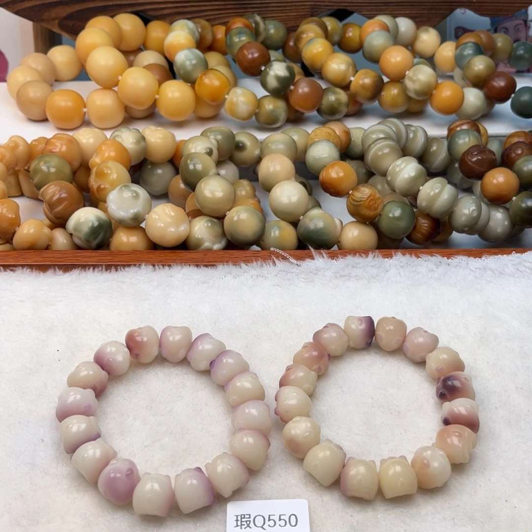 菩提根/象牙果手串14+mm瑕兔子随机一串q550