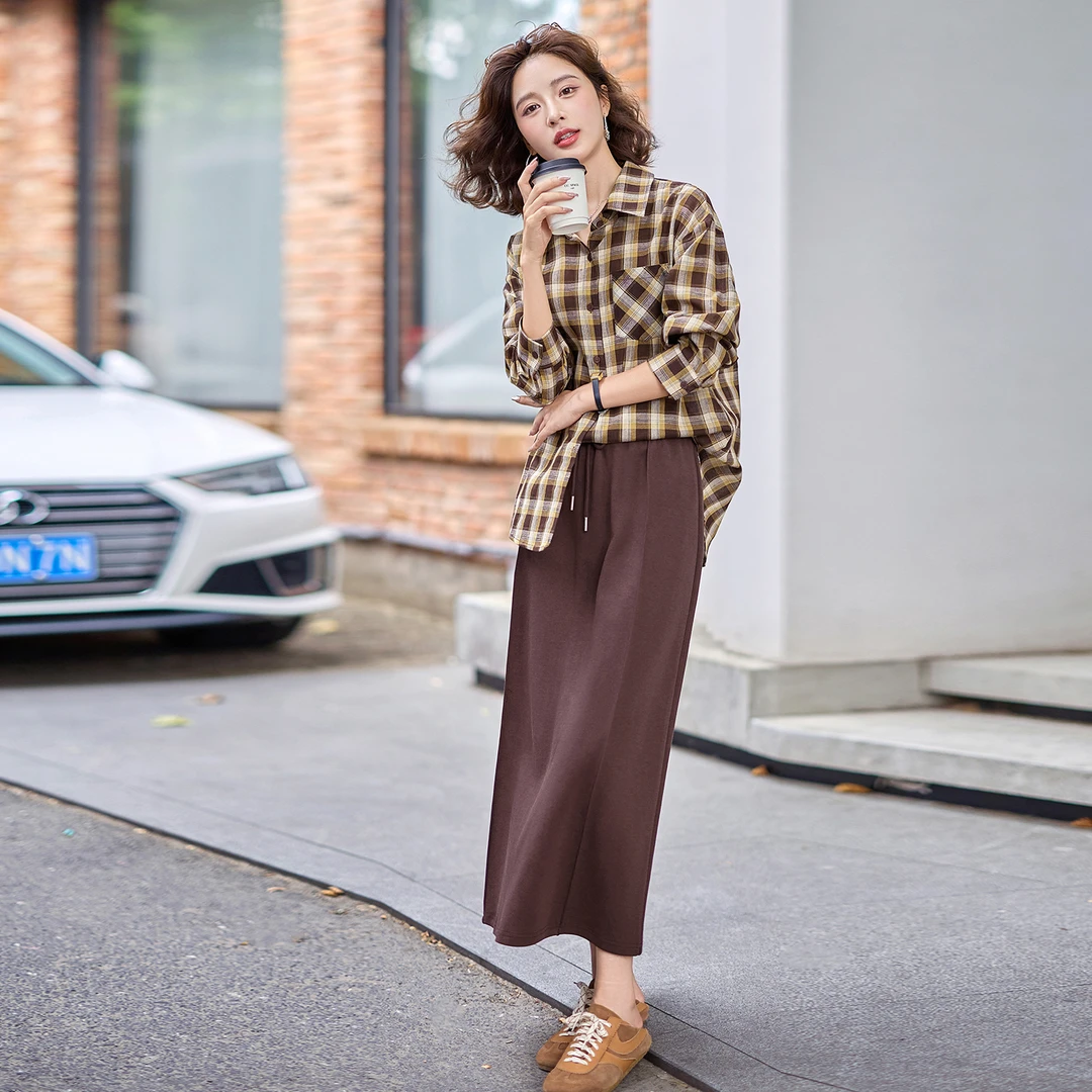 休闲气质复古三件套早秋新款2025年高级感韩系女装时尚减龄套装女