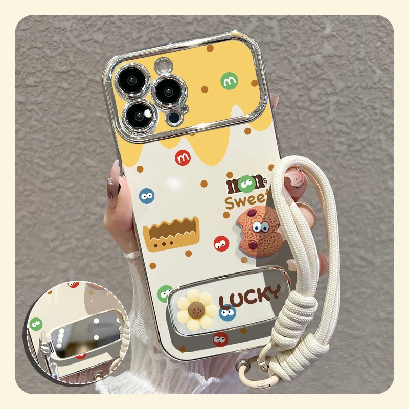 【苹果/华为/oppo/vivo/小米】适用巧克力豆大视窗手机壳防摔套女款