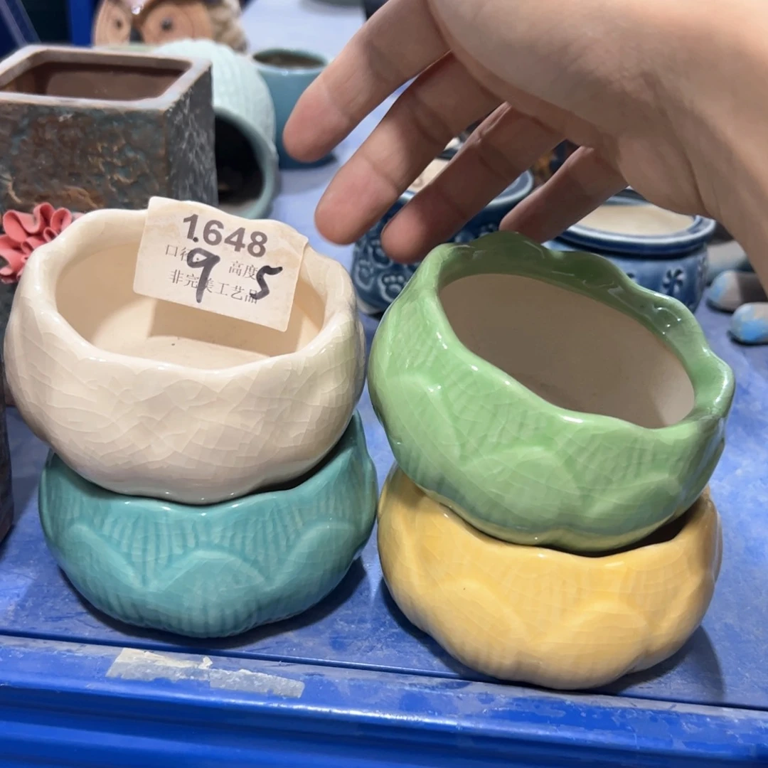 陶瓷多肉小花盆@@1648