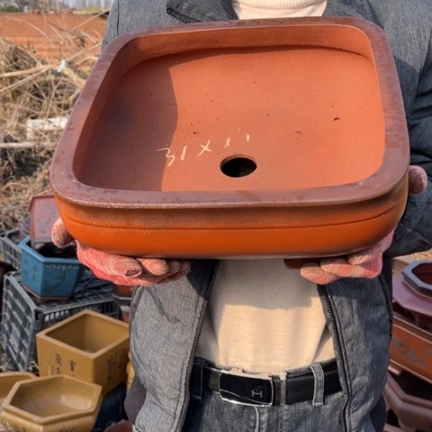 紫砂花盆特价包邮送