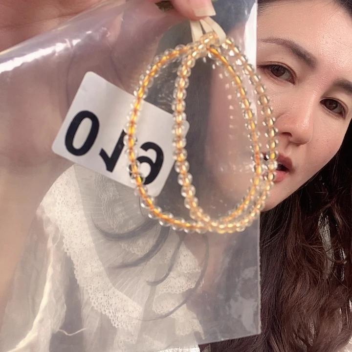 未镶嵌手链水晶卡4.5巴西黄