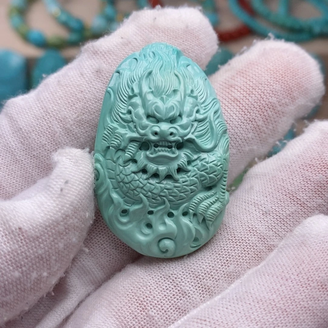 绿松石挂件未镶嵌