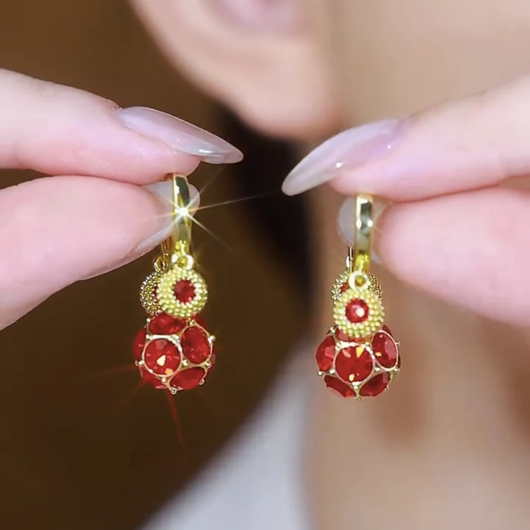 铜合金耳饰 【鸿运当头】时尚气质百搭耳环