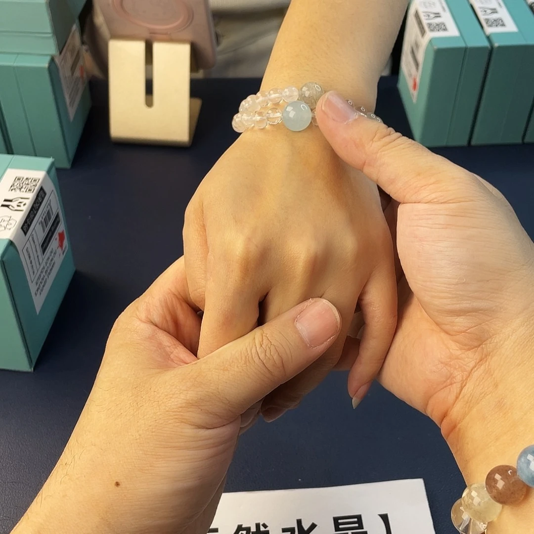 水晶银S925镶嵌手链