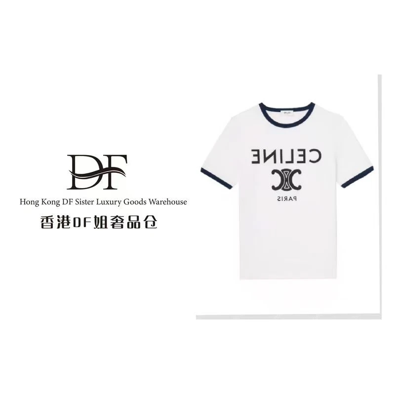 【DF奢品仓】2025新款重磅纯棉凉感时尚T恤撞色-SLING