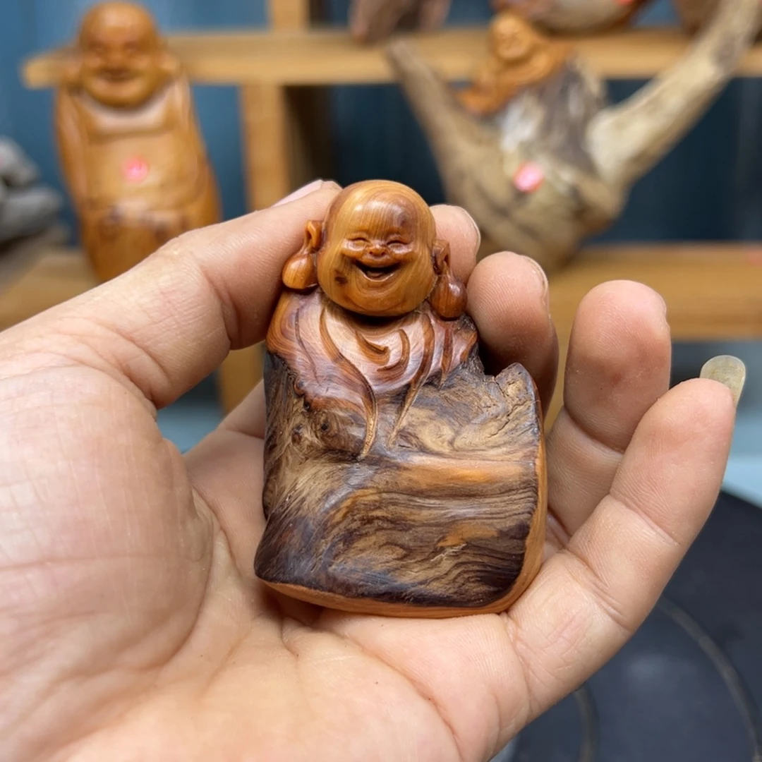 木《****乐崖柏木摆件手把件