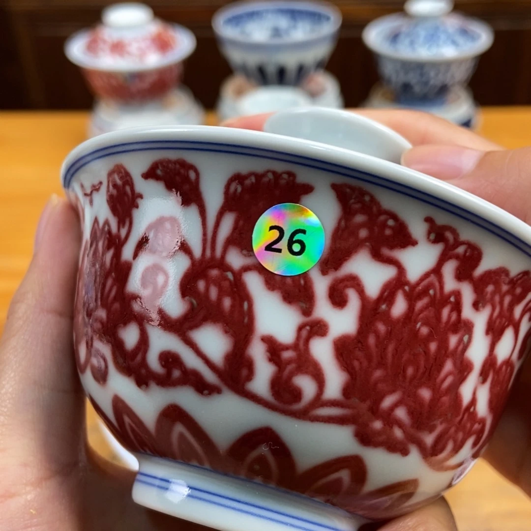 手绘现代茶具非古董