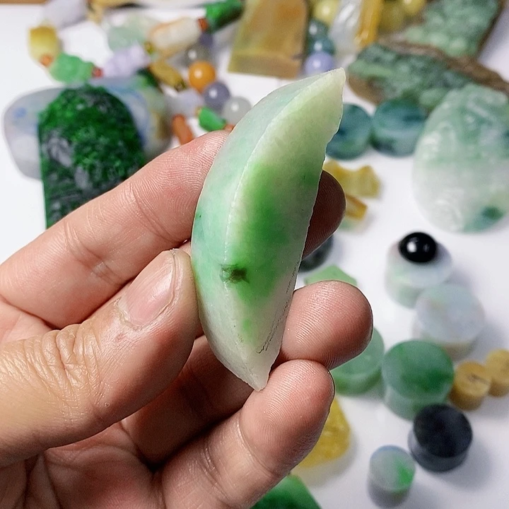 翡翠散珠天然翡翠A货