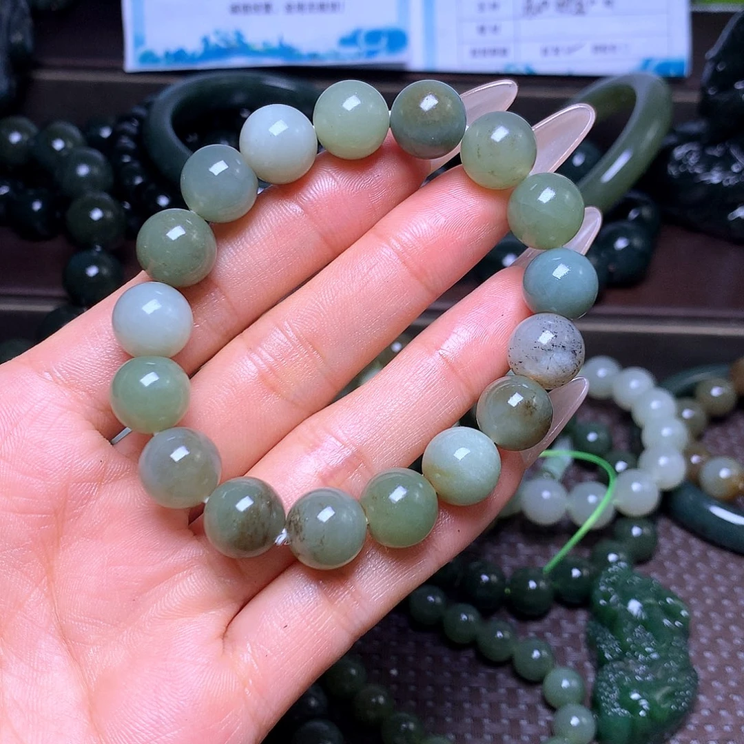 未镶嵌手串和田玉卡12