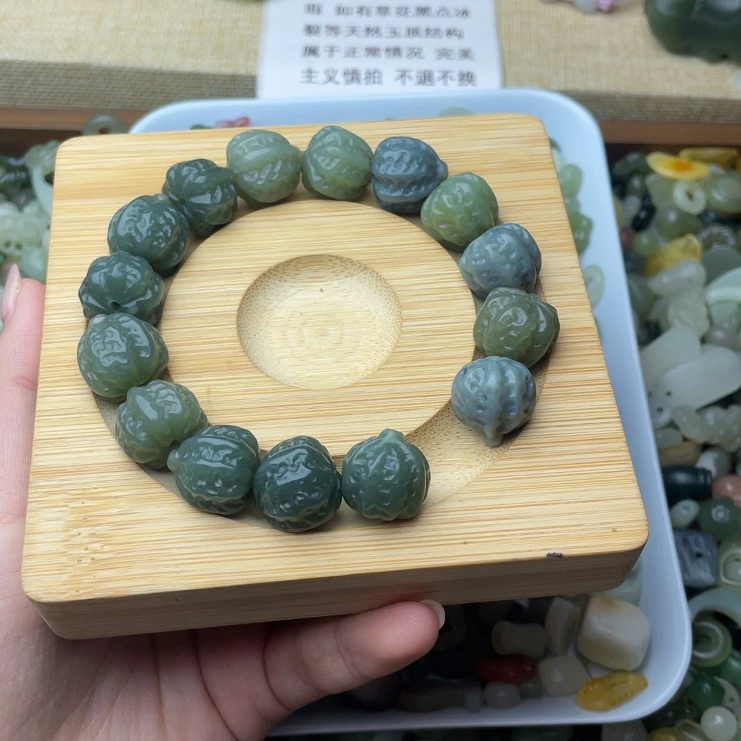 未镶嵌手绳和田玉生****！