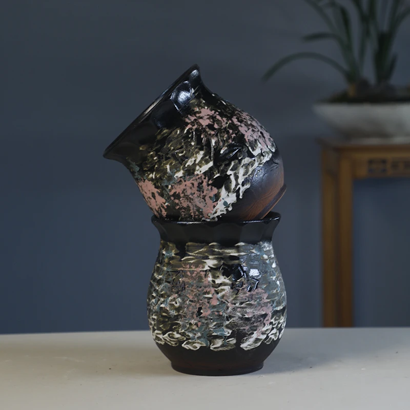 173#宜兴紫砂 粗陶陶罐 紫砂罐 多肉  三角梅盆高度20cm 口径17cm