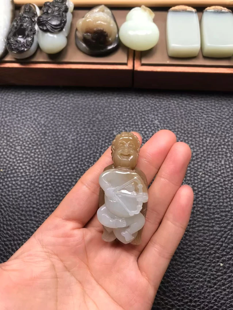 和田玉天使，丘比特，实物漂亮