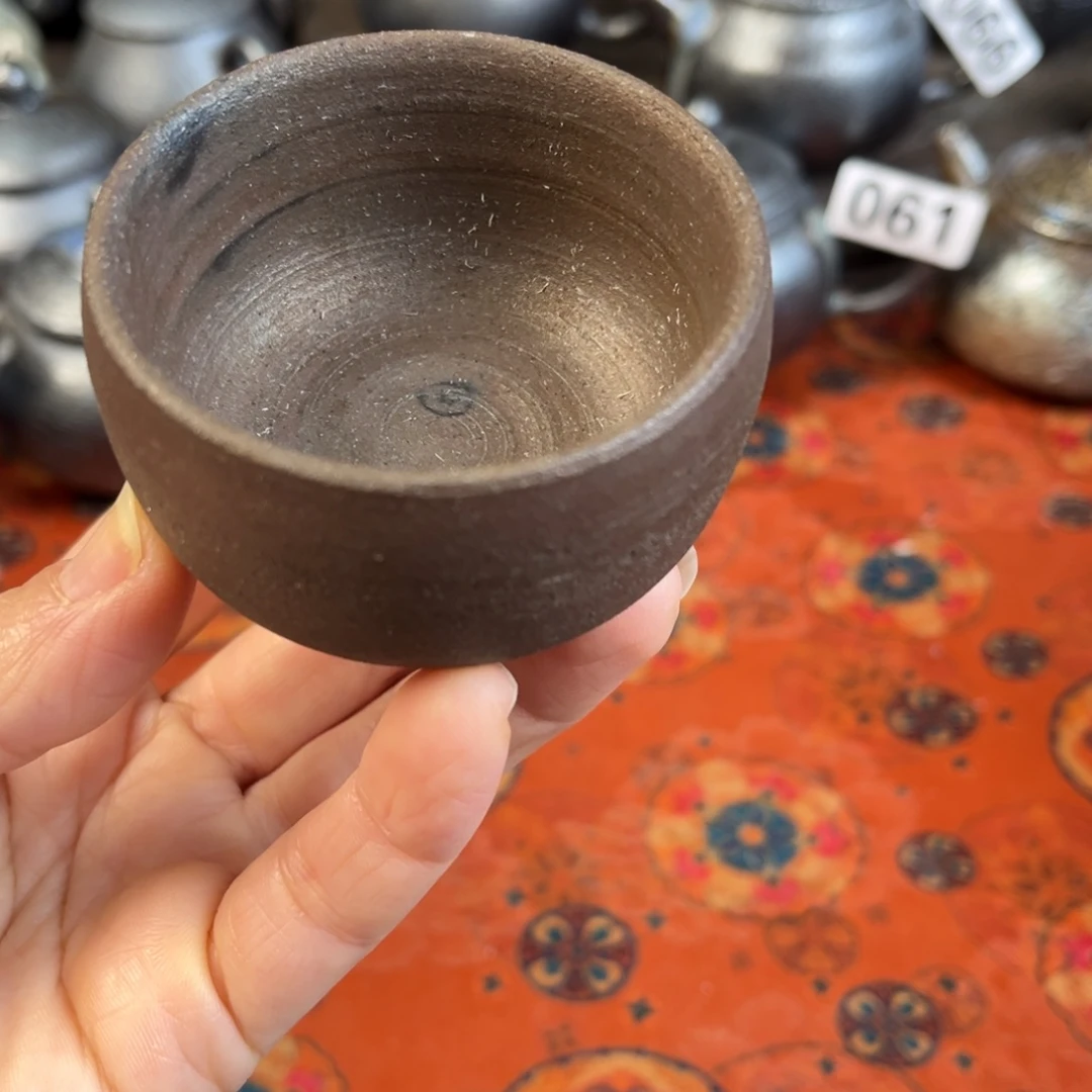 柴烧茶器主人杯杯柴烧