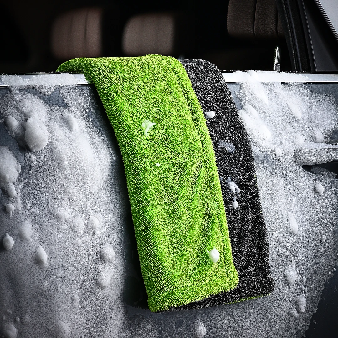 双色辫子布洗车毛巾擦车布加厚吸水不掉毛汽车毛巾车内抹布擦玻璃