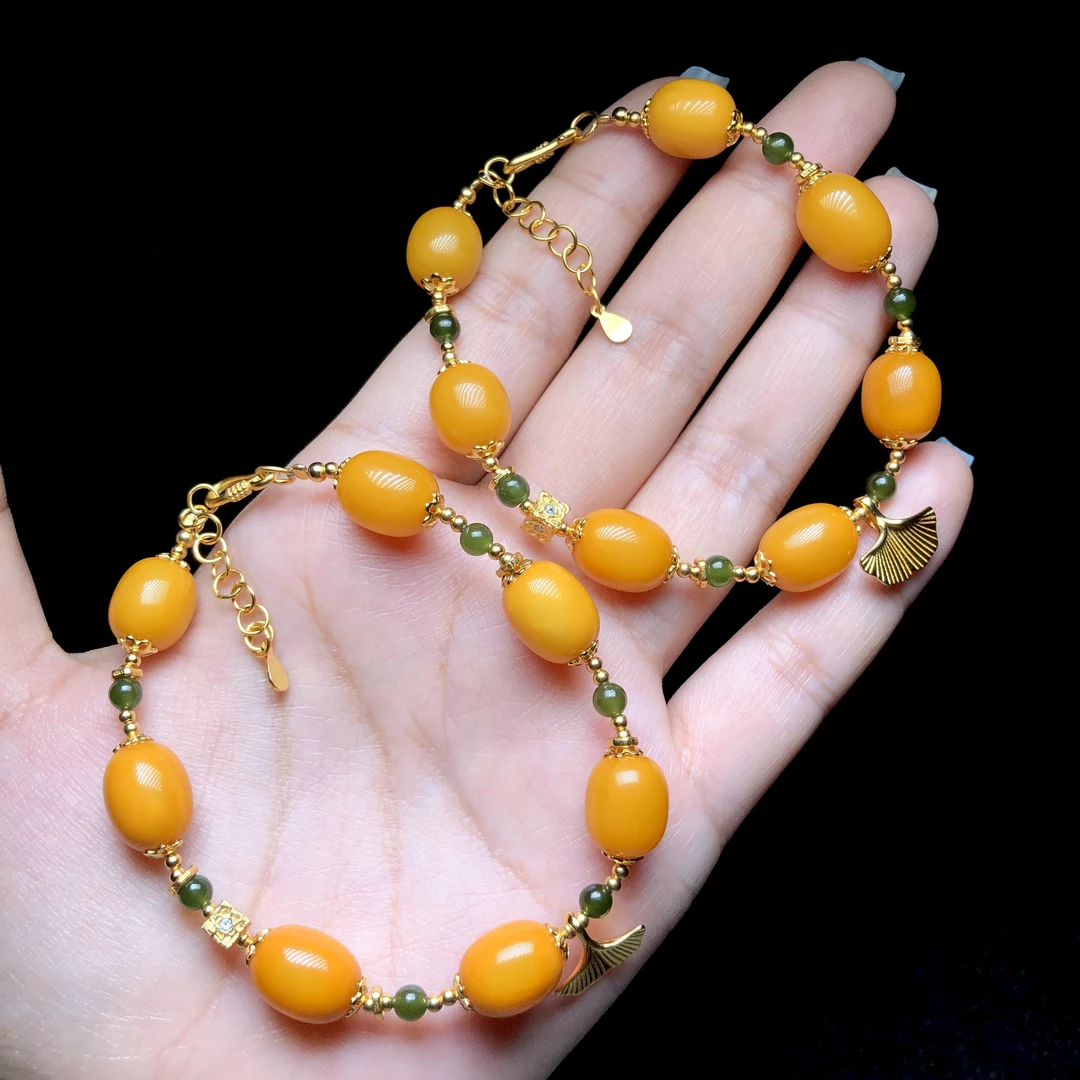 【云上叙】蜜蜡DIY手链-多样性发其一-10×8.5mm-V80565-M（甄选）