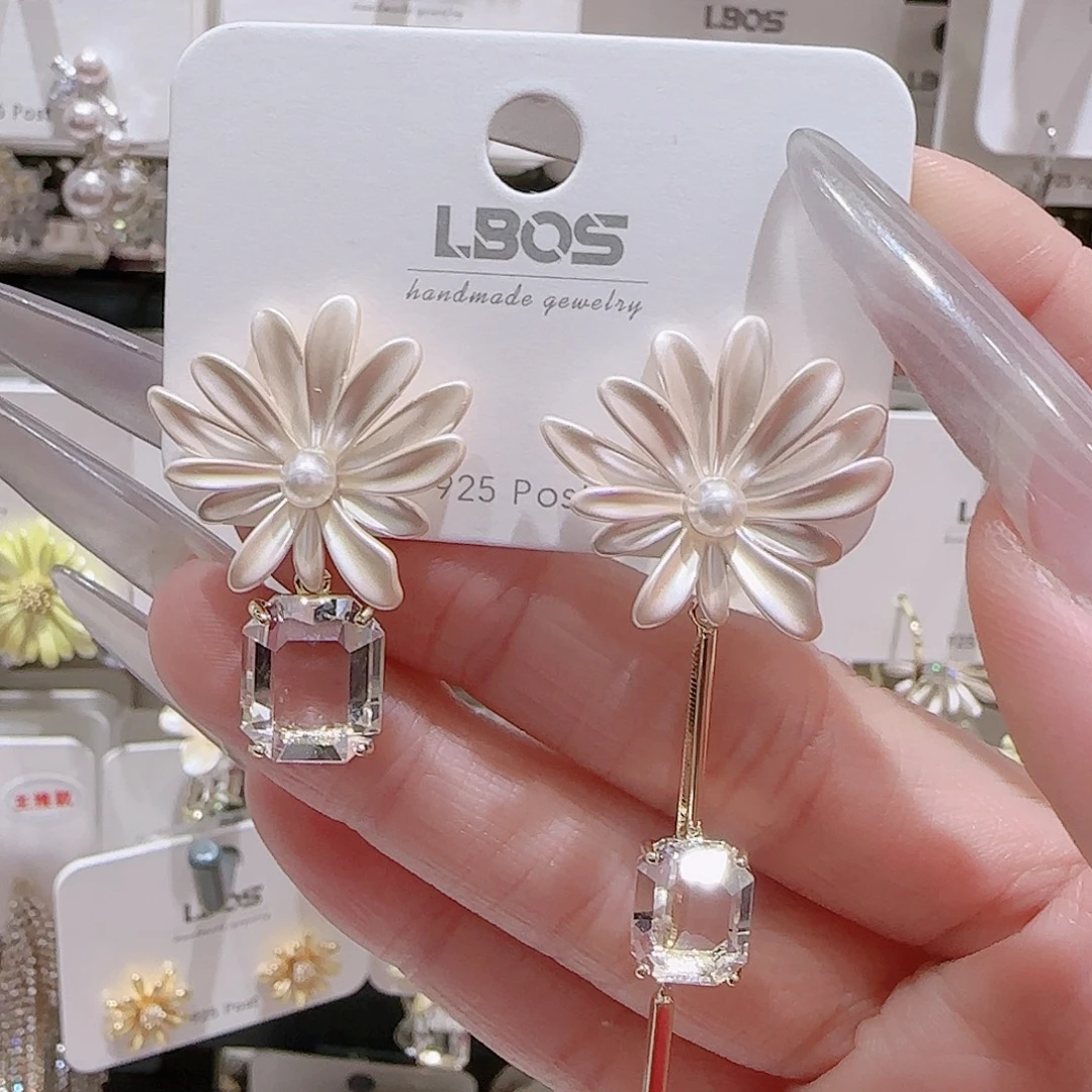 锆石铜合金925银耳环