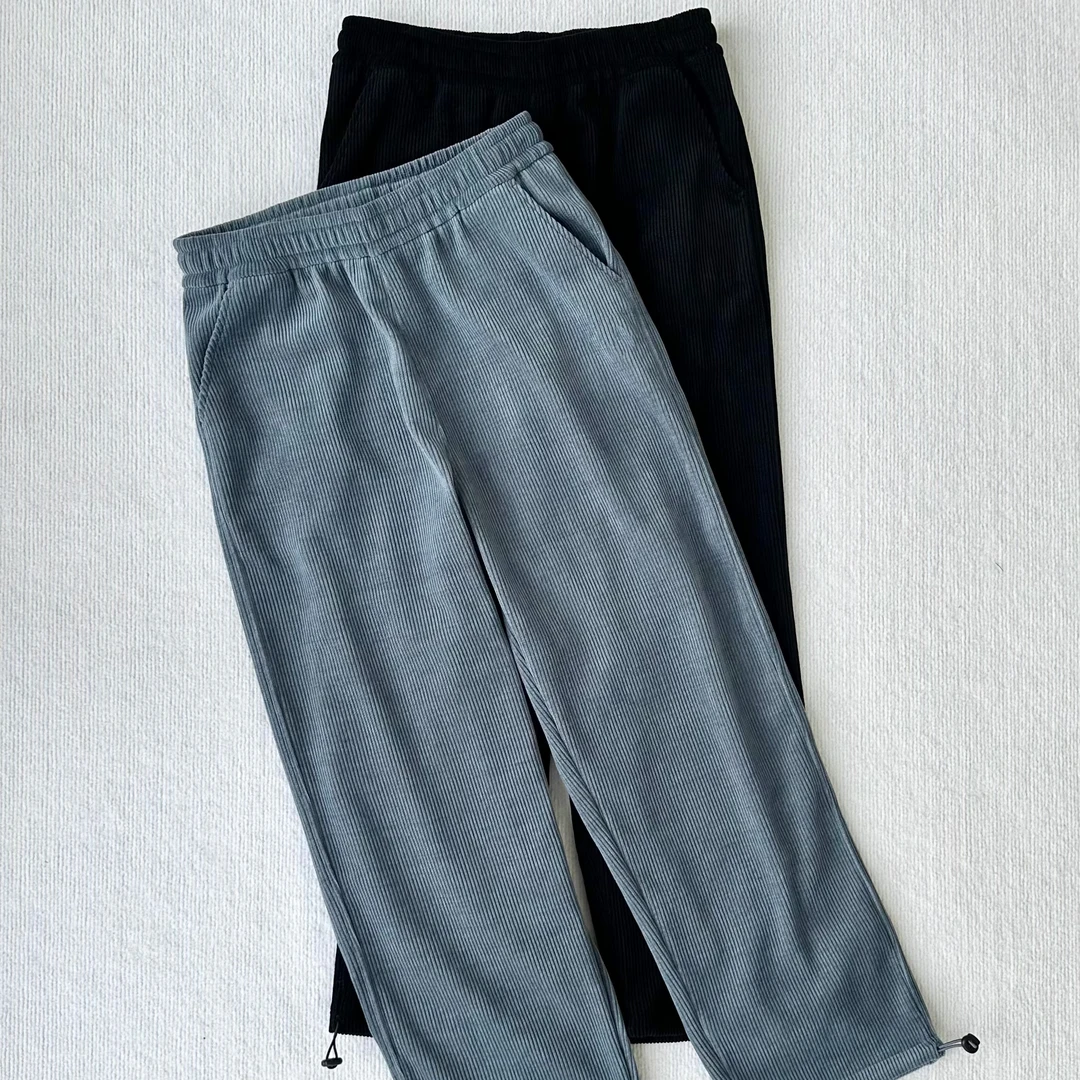 灯芯绒阔腿裤 男女同款  裤子