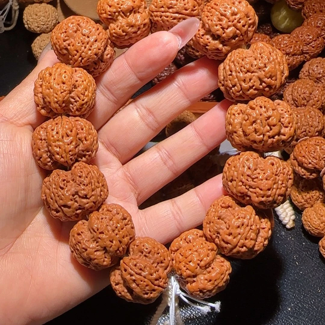 金刚菩提吊坠27粗筋爆肉双龙梅花定制