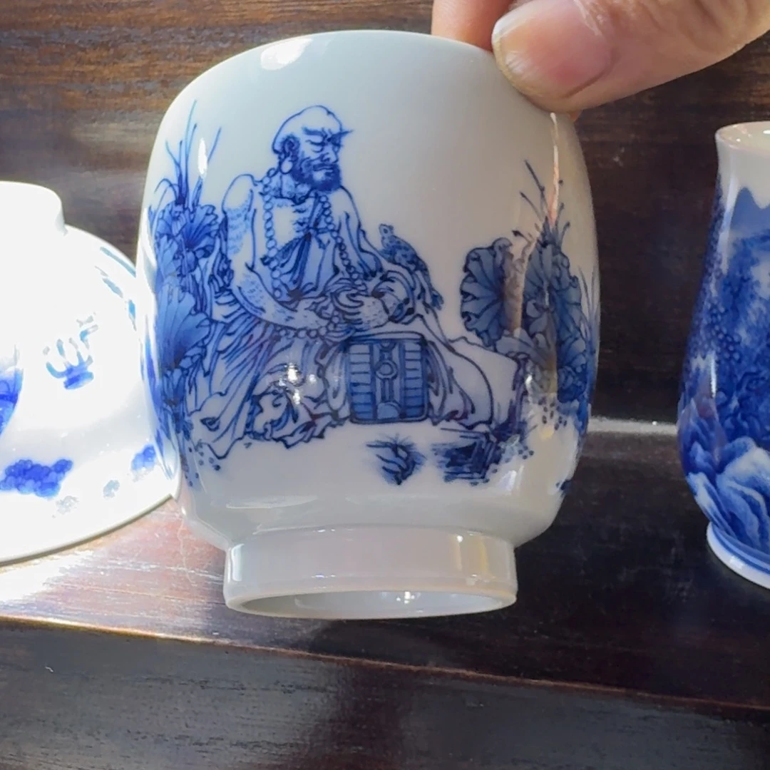 K***5瓷片当代景德镇陶瓷手绘茶具