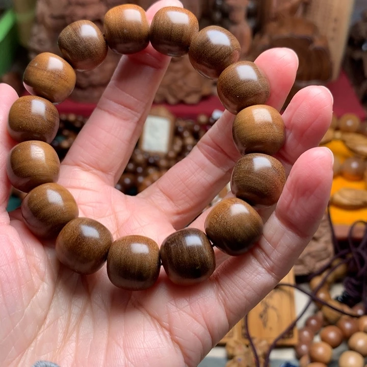 檀香木手串/手链老山檀1415黑油老料奶香