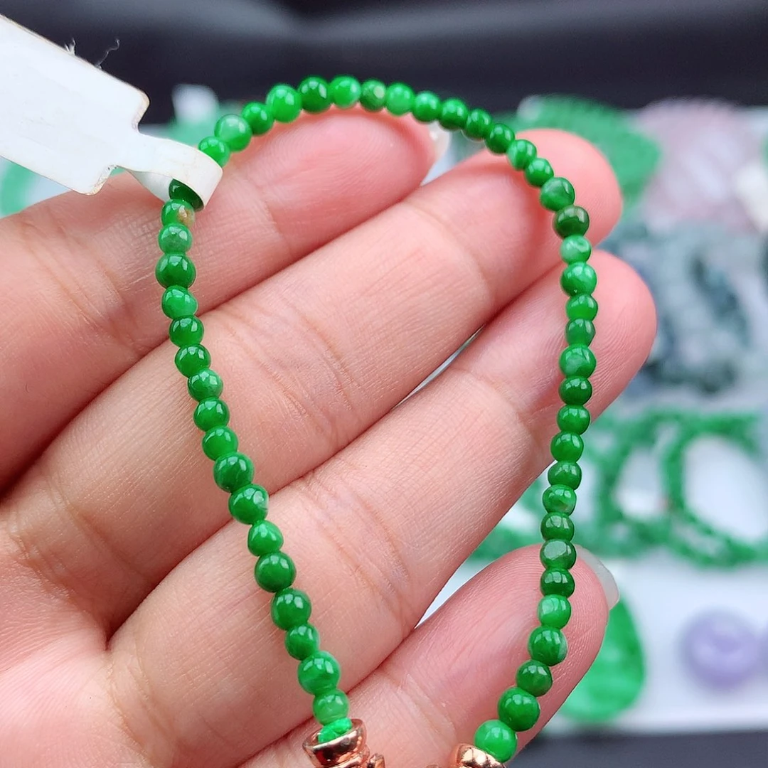 未镶嵌手链翡翠手串