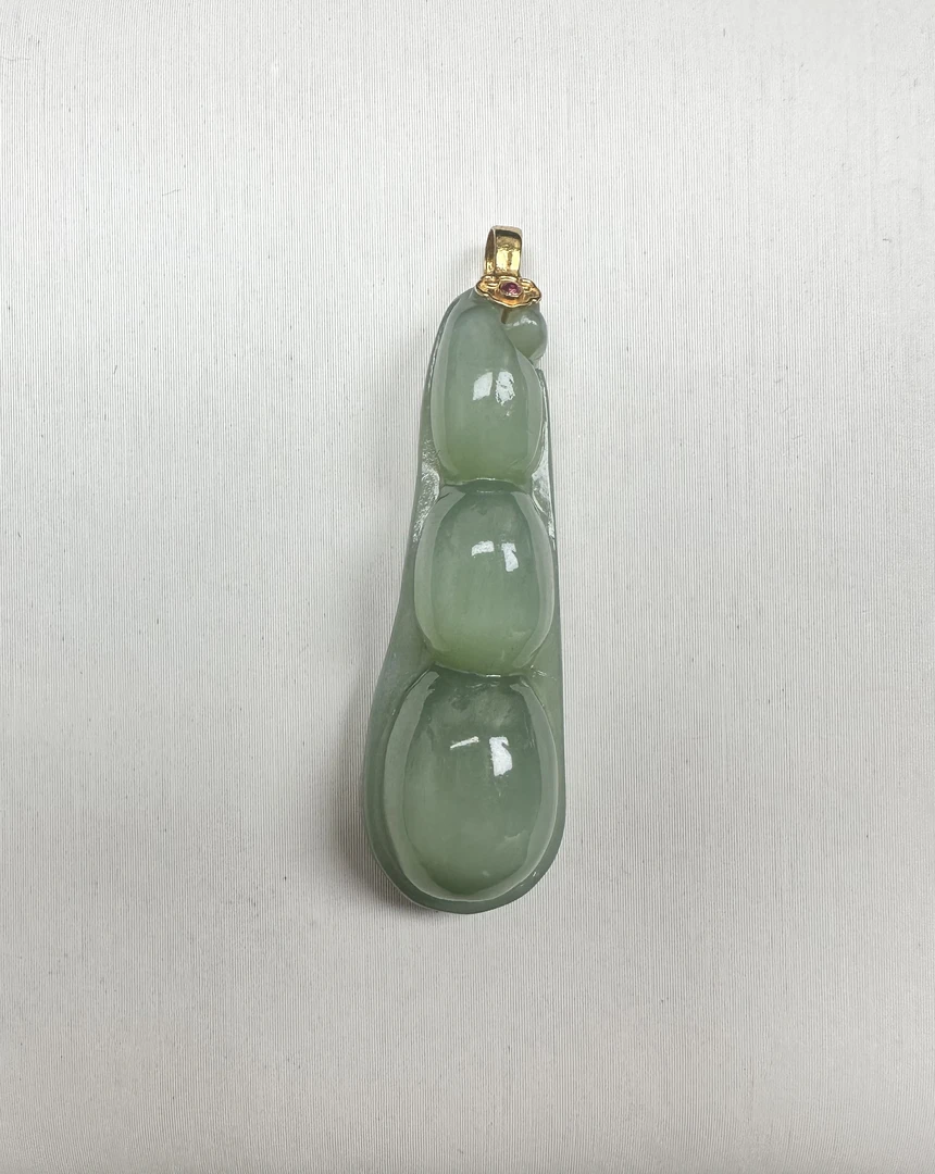 碧玉粉青猫眼豆子
