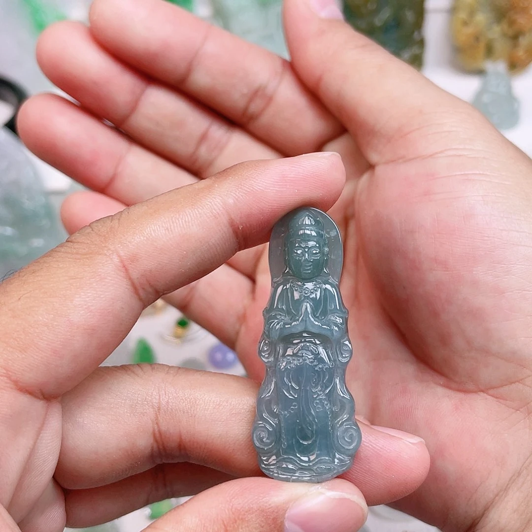 颈饰未镶嵌翡翠天然翡翠