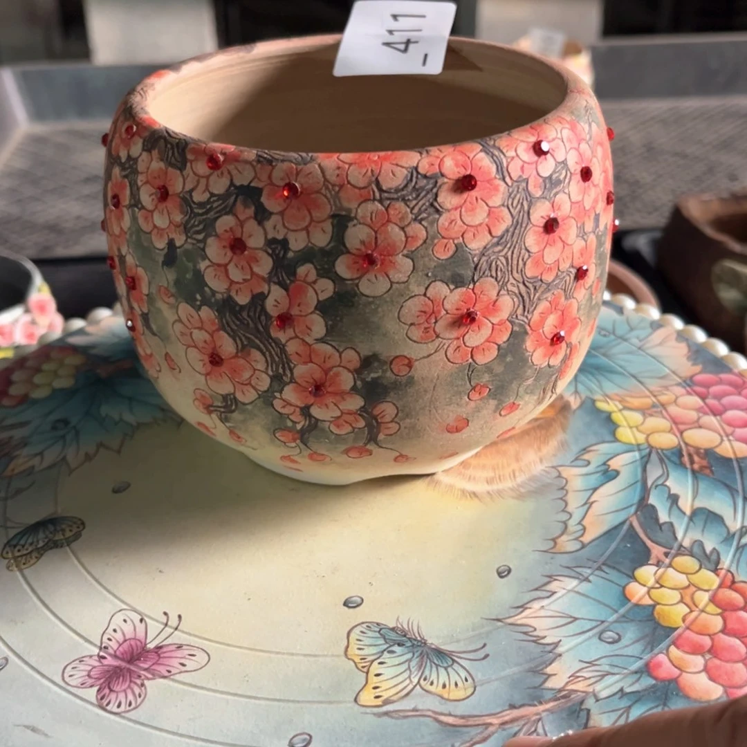 红陶?***.411花盆1个