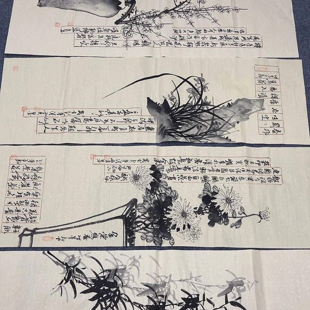 国画宣纸国画纯手绘作品
