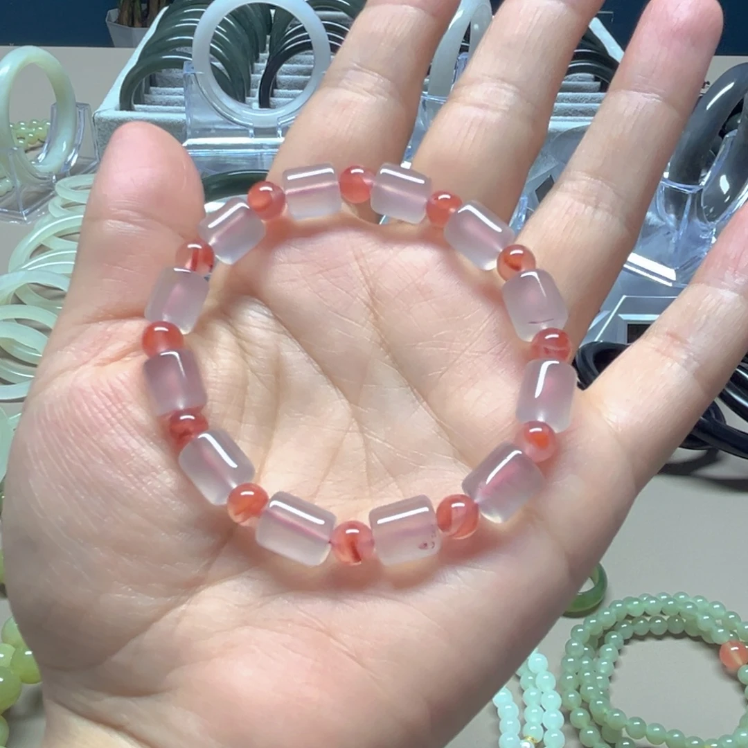 南红玛瑙未镶嵌手链