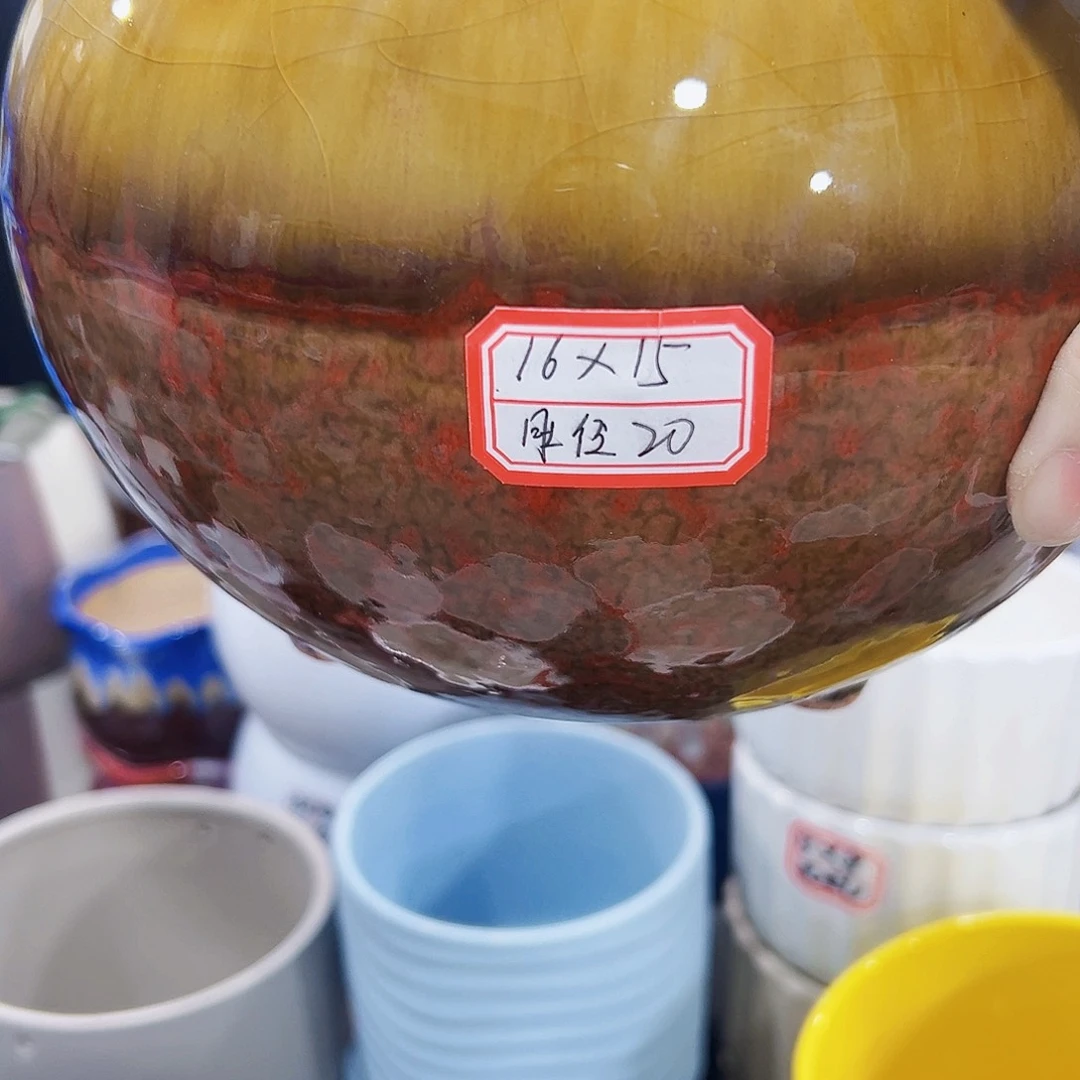 外贸尾单陶瓷花盆凑单10米包邮