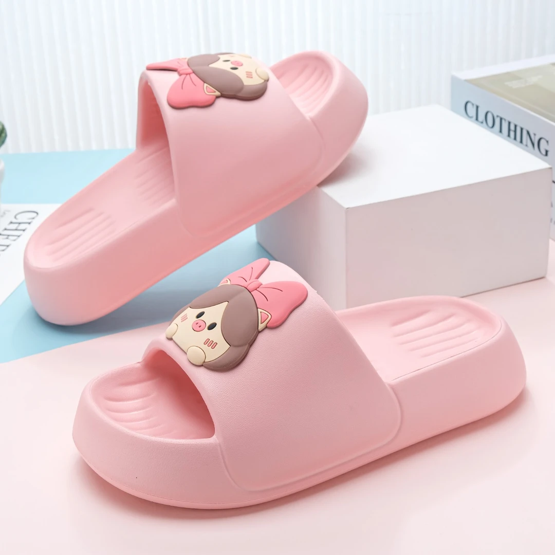 拖鞋女夏季外穿厚底时尚踩屎感2024新款网红卡通防滑沙滩ins凉拖