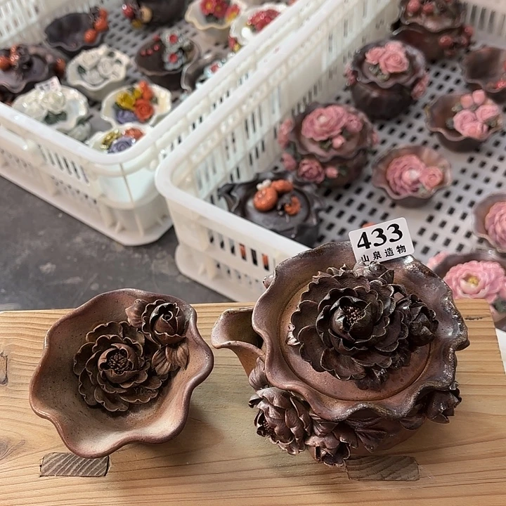 山泉造物手工制作柴烧433一套