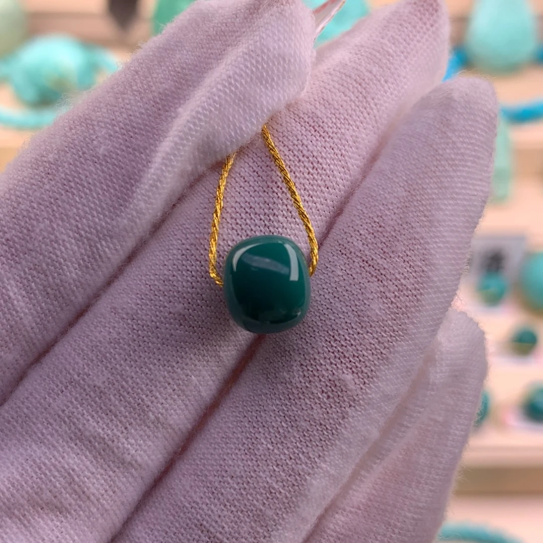 绿松石珠宝奇石未镶嵌9.5×8.2