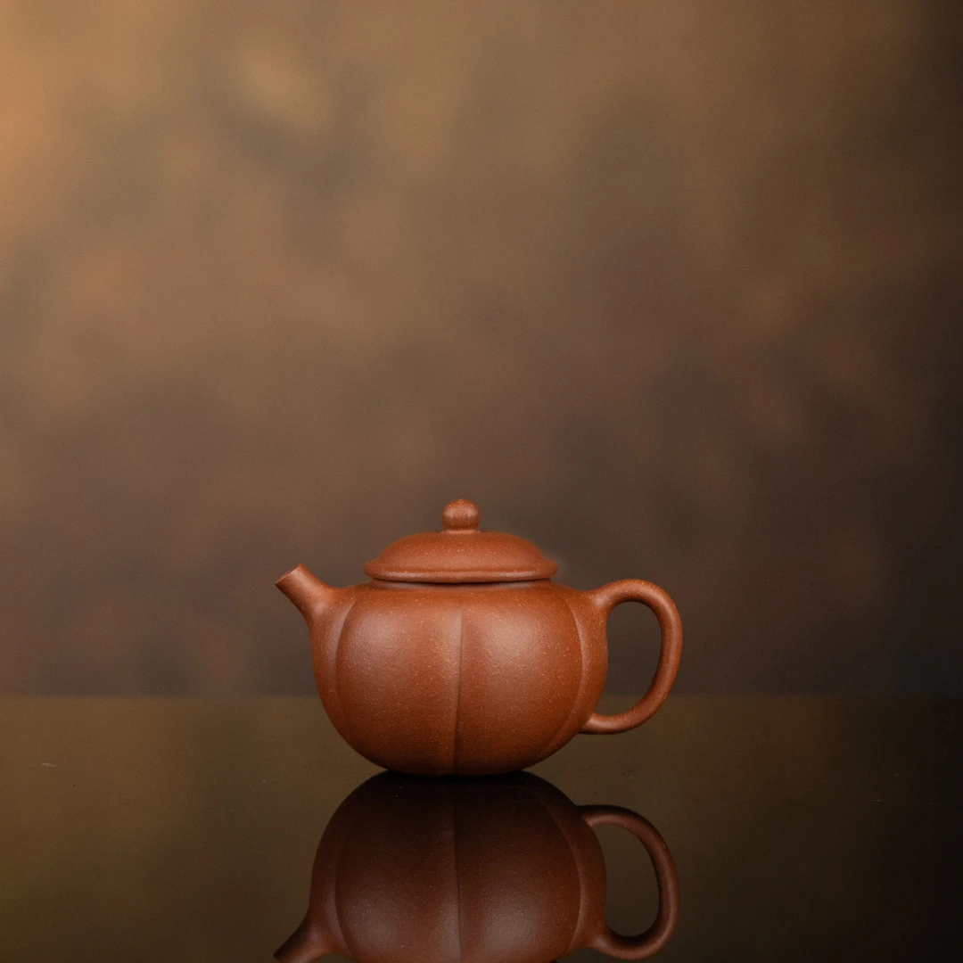 【利贞l金瓜】原矿降坡泥约120cc手工制宜兴紫砂茶壶CRY