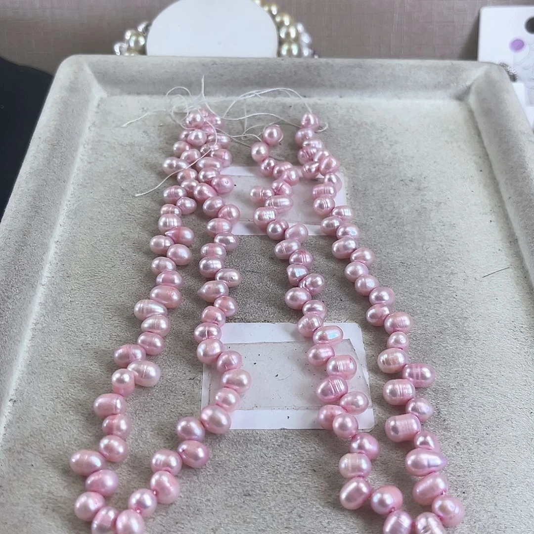 淡水珍珠未镶嵌项链【纯恬】多样性发货