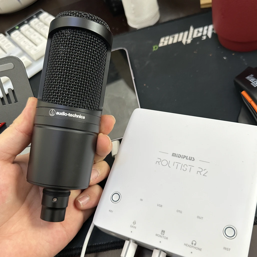 99新 Audio-Technica/铁三角 铁三角2020 麦克风套装 二手