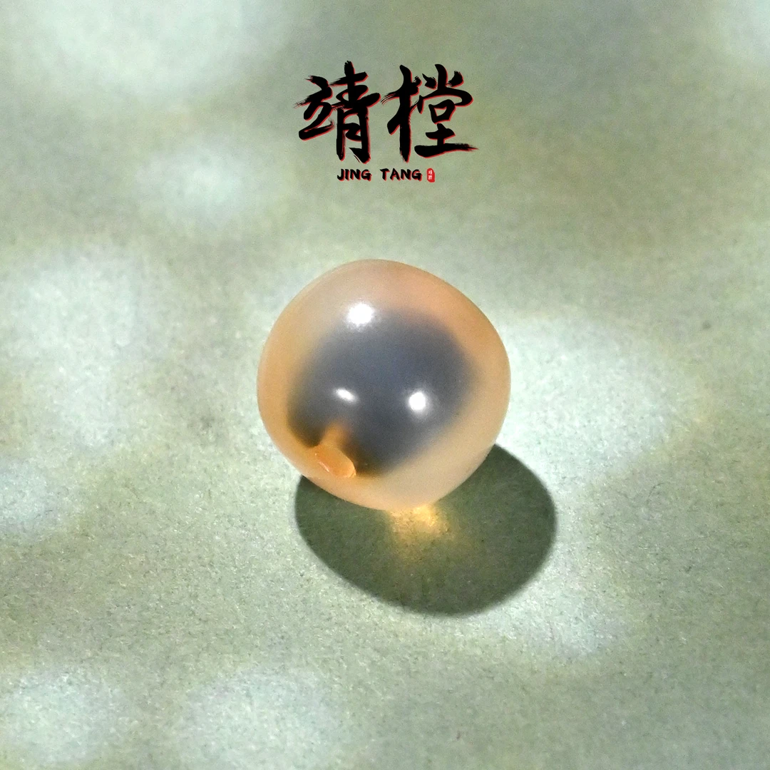 10MM橙糖心玛瑙老型桶珠单珠文玩手串手链配饰配珠腰珠隔珠散珠子