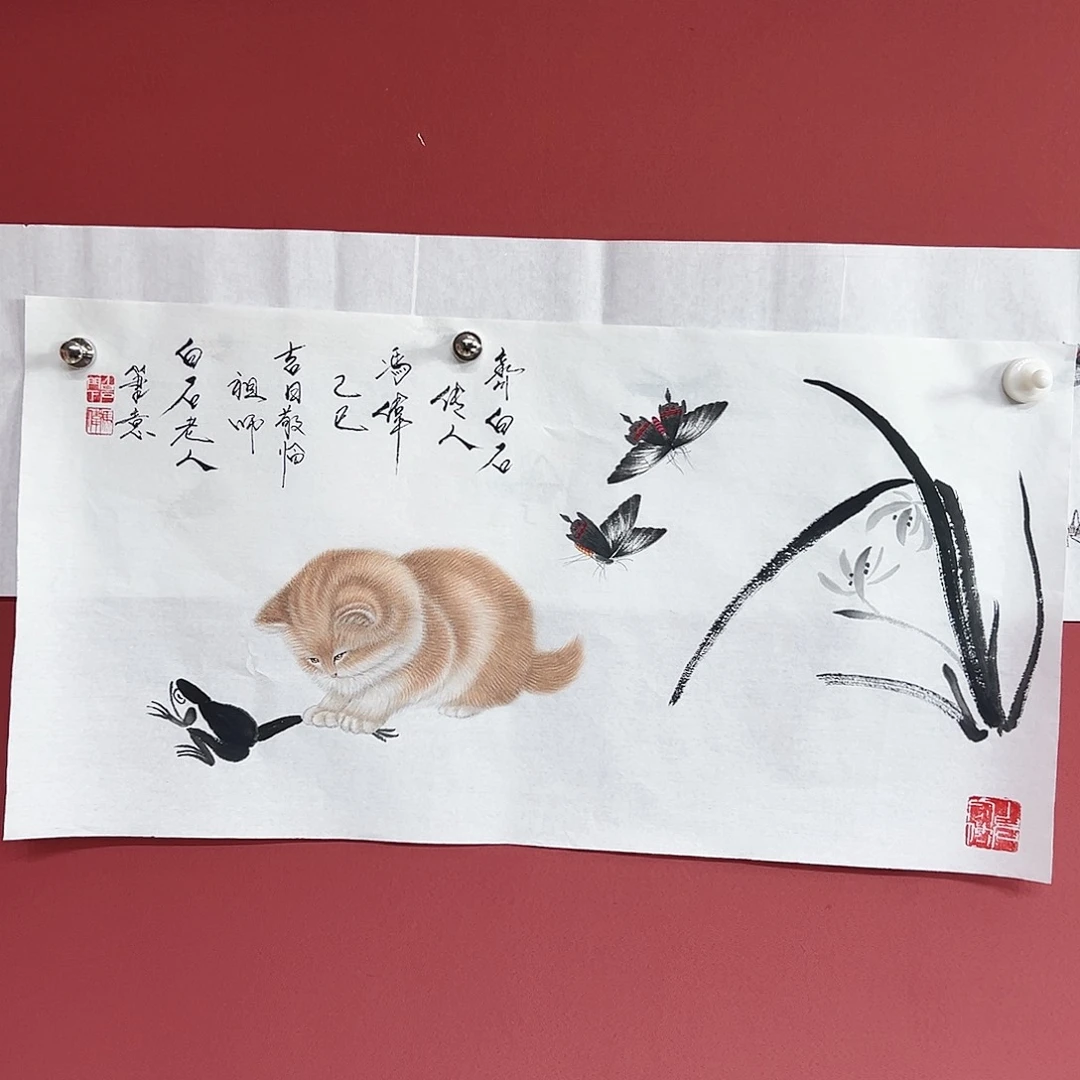 国画冯伟老师亲笔手绘作品慧