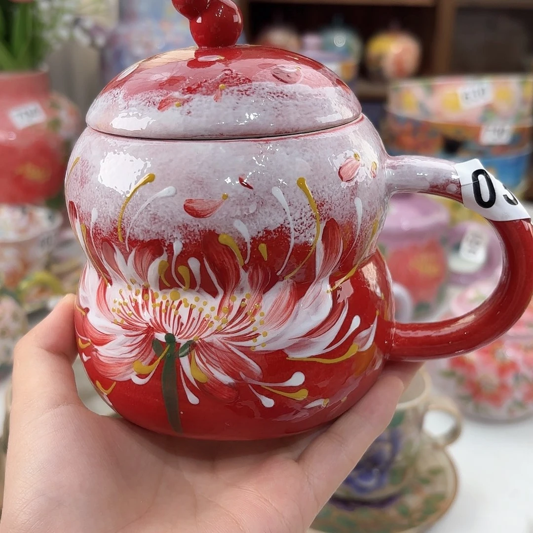 景德镇手绘高温釉下彩陶瓷茶具