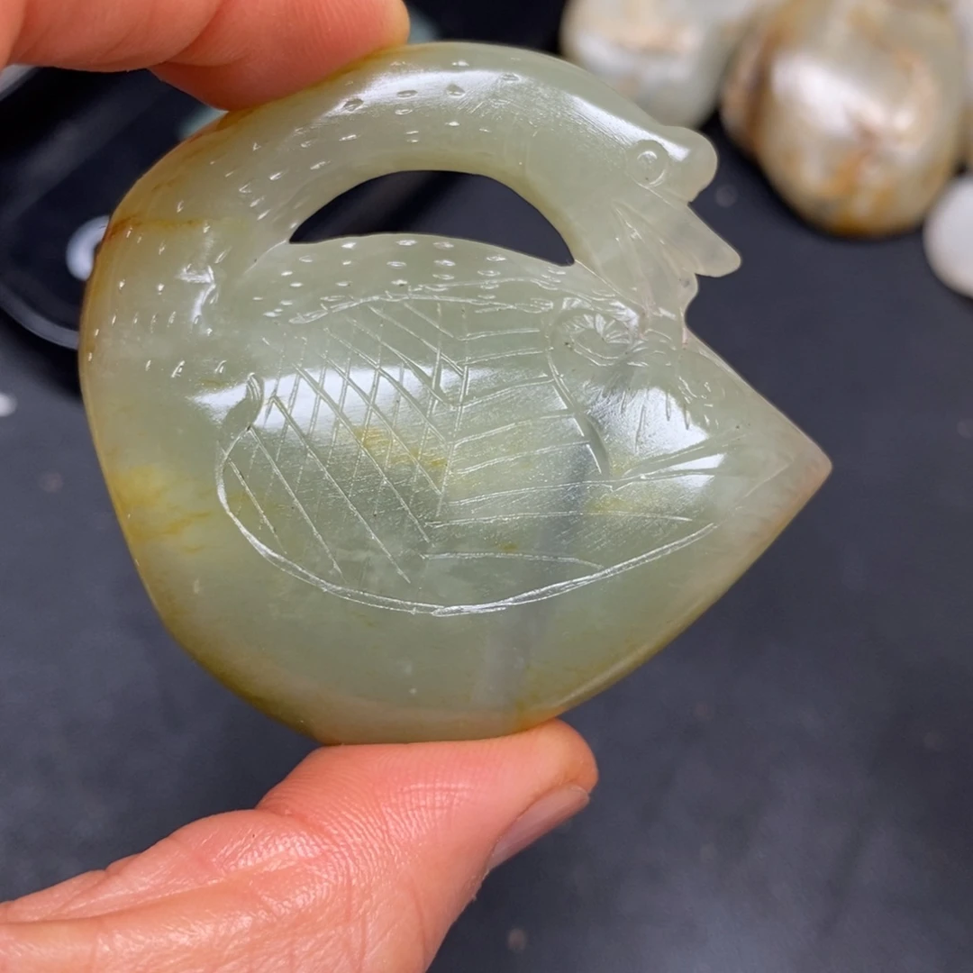 和田玉未镶嵌挂件